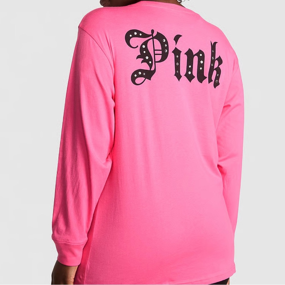 PINK Victoria's Secret Carmine Rose Bling Halloween Size Medium